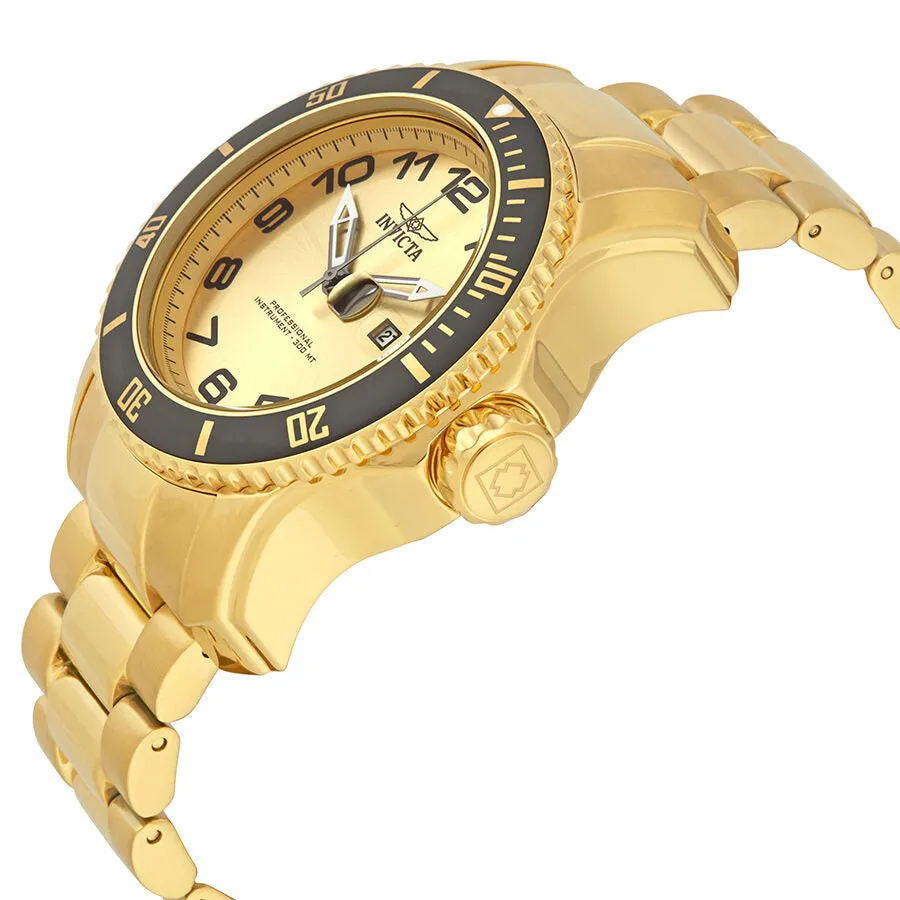 Invicta Pro Diver Champagne Dial Gold-plated Men's Watch 15350