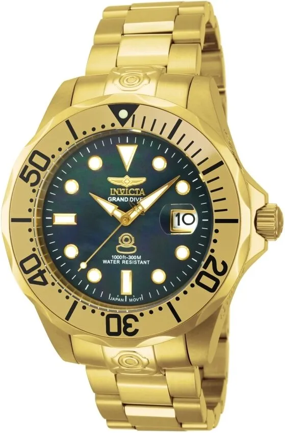 Invicta Pro Diver Grand Diver Black Perl Dial Men's Watch 13940