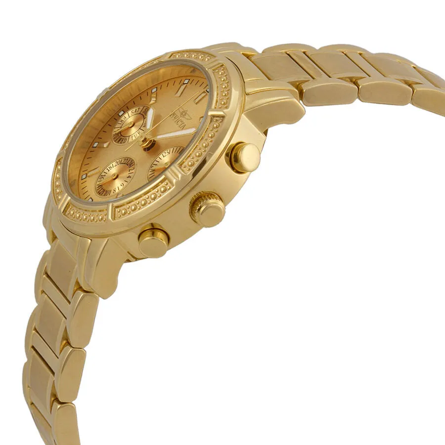 Invicta Wildflower Multi-Function Gold Dial Ladies Watch 14873