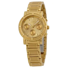 Invicta Wildflower Multi-Function Gold Dial Ladies Watch 14873