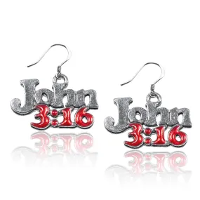John 3:16 Charm Earrings