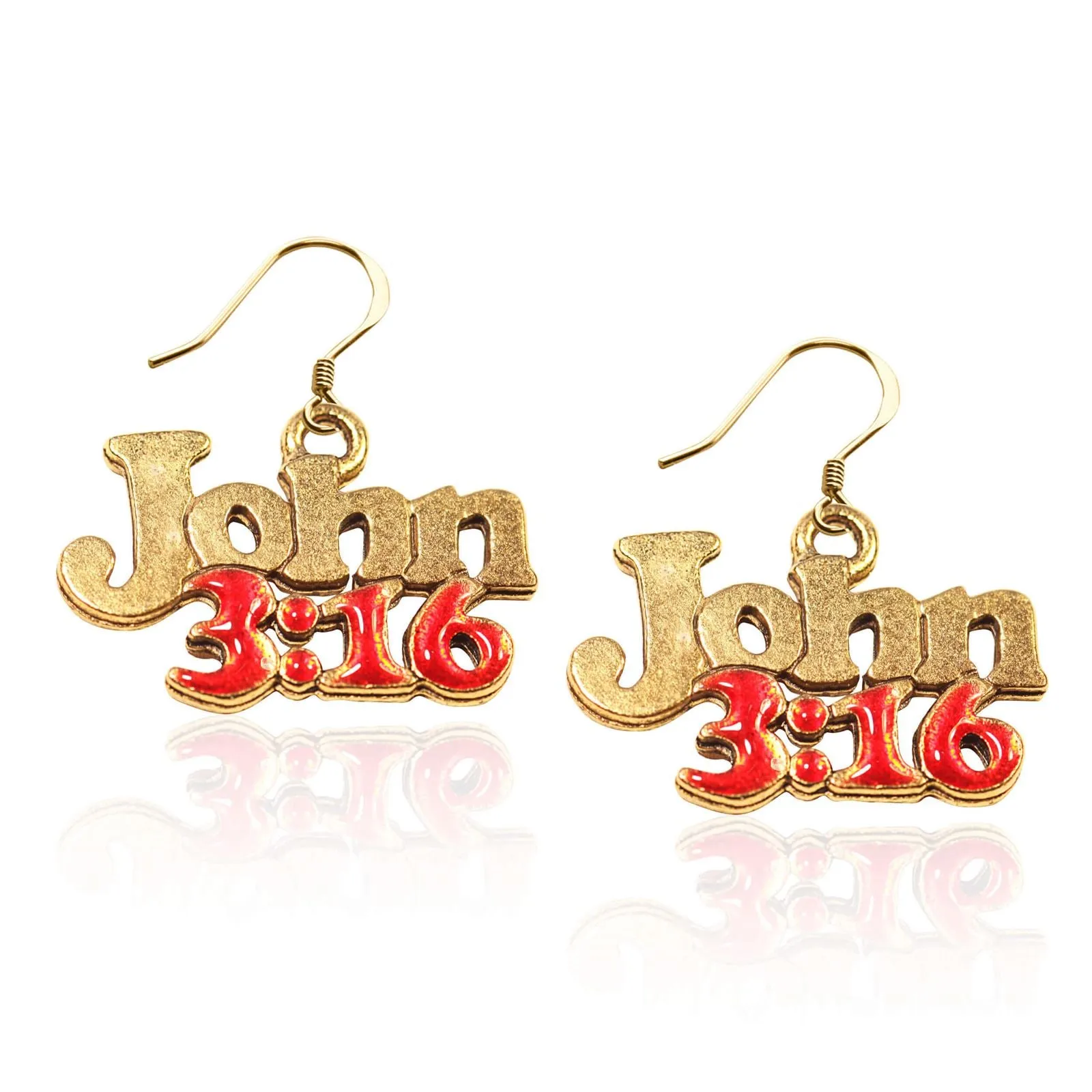 John 3:16 Charm Earrings