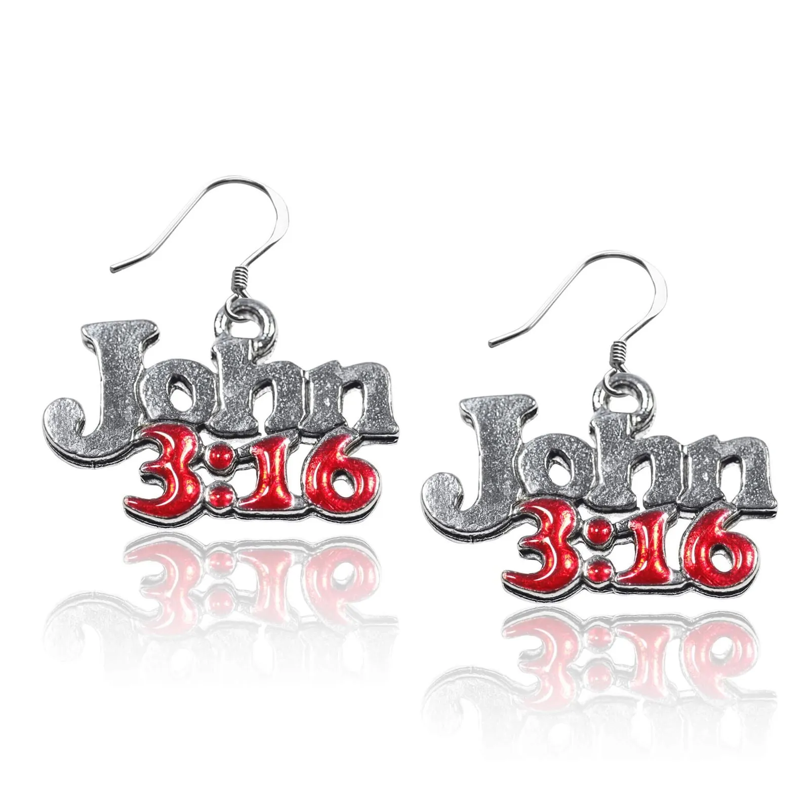 John 3:16 Charm Earrings