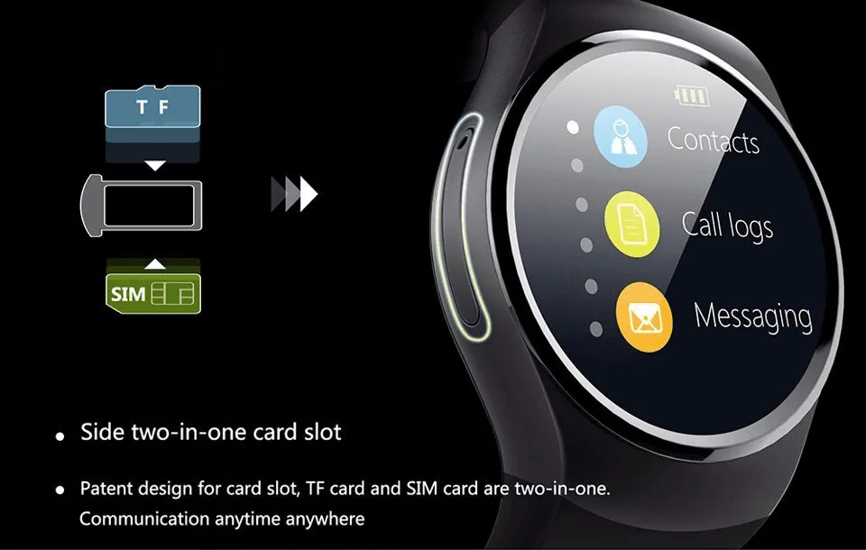 KW18 Smart Watches Phone With Heart Rate Monitor