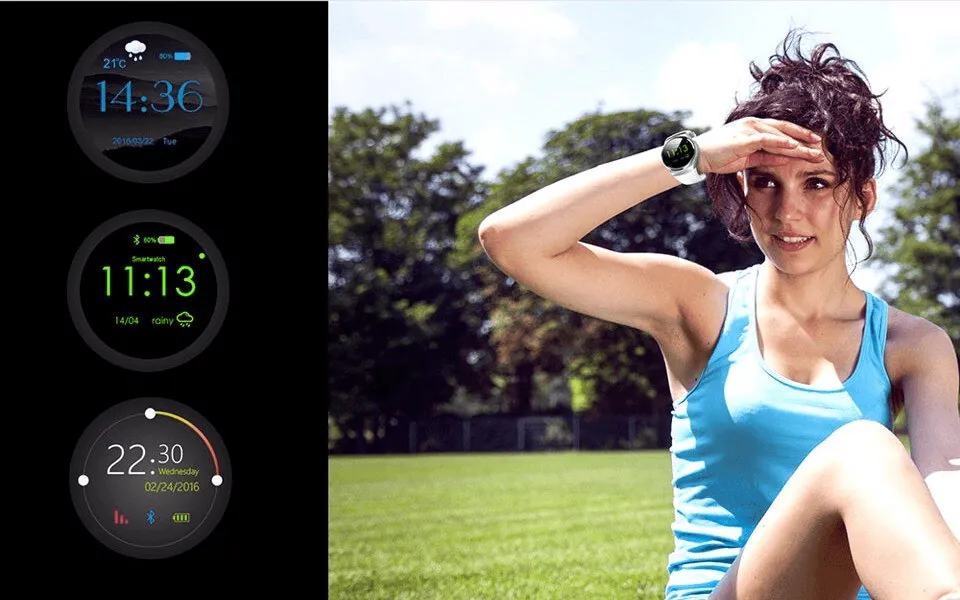 KW18 Smart Watches Phone With Heart Rate Monitor