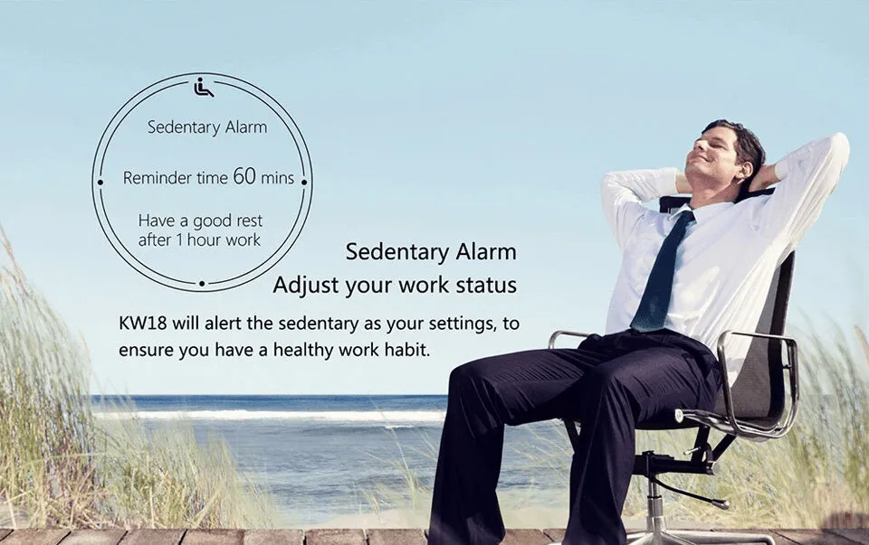 KW18 Smart Watches Phone With Heart Rate Monitor