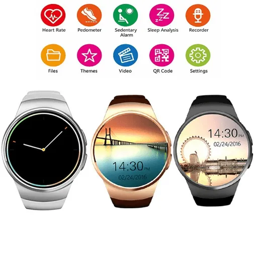 KW18 Smart Watches Phone With Heart Rate Monitor