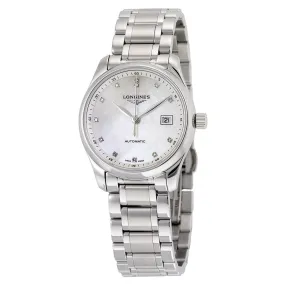 Longines Master Collection Automatic Mother of Pearl Dial Ladies Watch L2.257.4.87.6