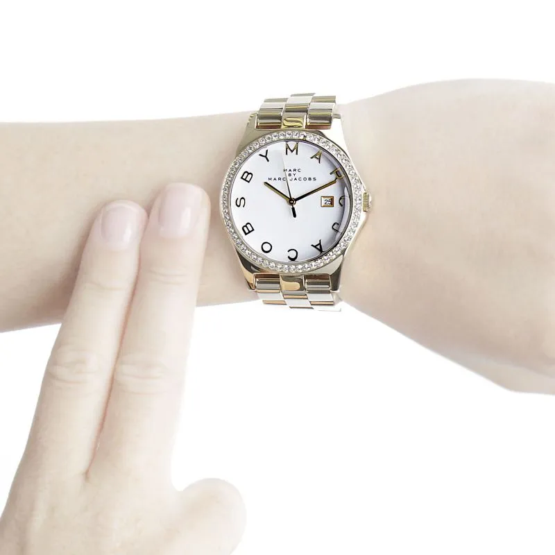 Marc By Marc Jacobs Henry Silver Women's Gold Classic Watch MBM3045
