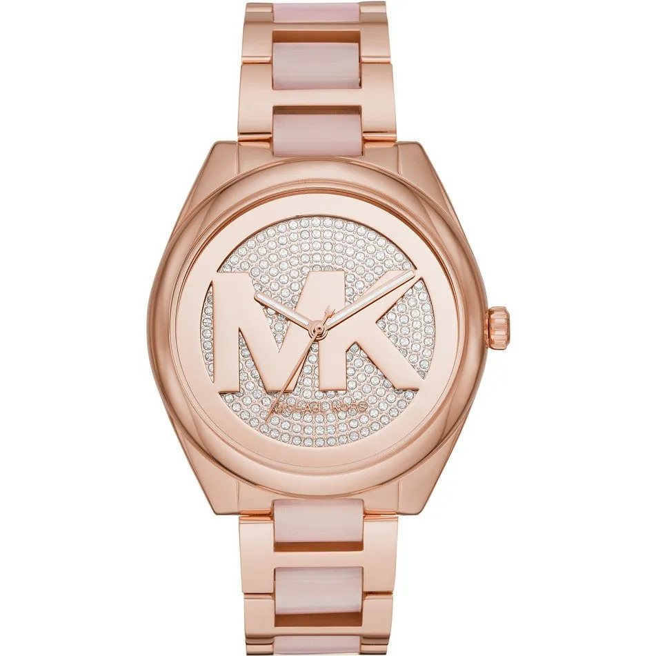 Michael Kors Ladies Watch Janelle 42mm Rose Gold MK7089