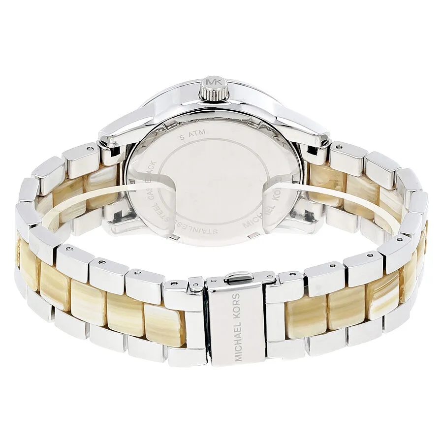Michael Kors Silver Dial Steel and Acrylic Ladies Watch MK6371