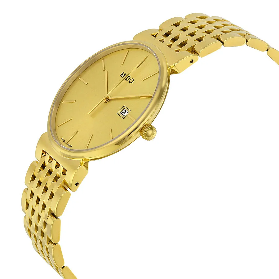 Mido Dorada Gold Dial Gold-plated Men's Watch M0096103302100 M009.610.33.021.00