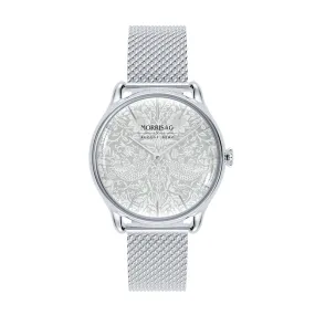 Morris & Co Strawberry Thief Silver Mesh - 30mm Morris & Co Strawberry Thief Silver Mesh - 30mm