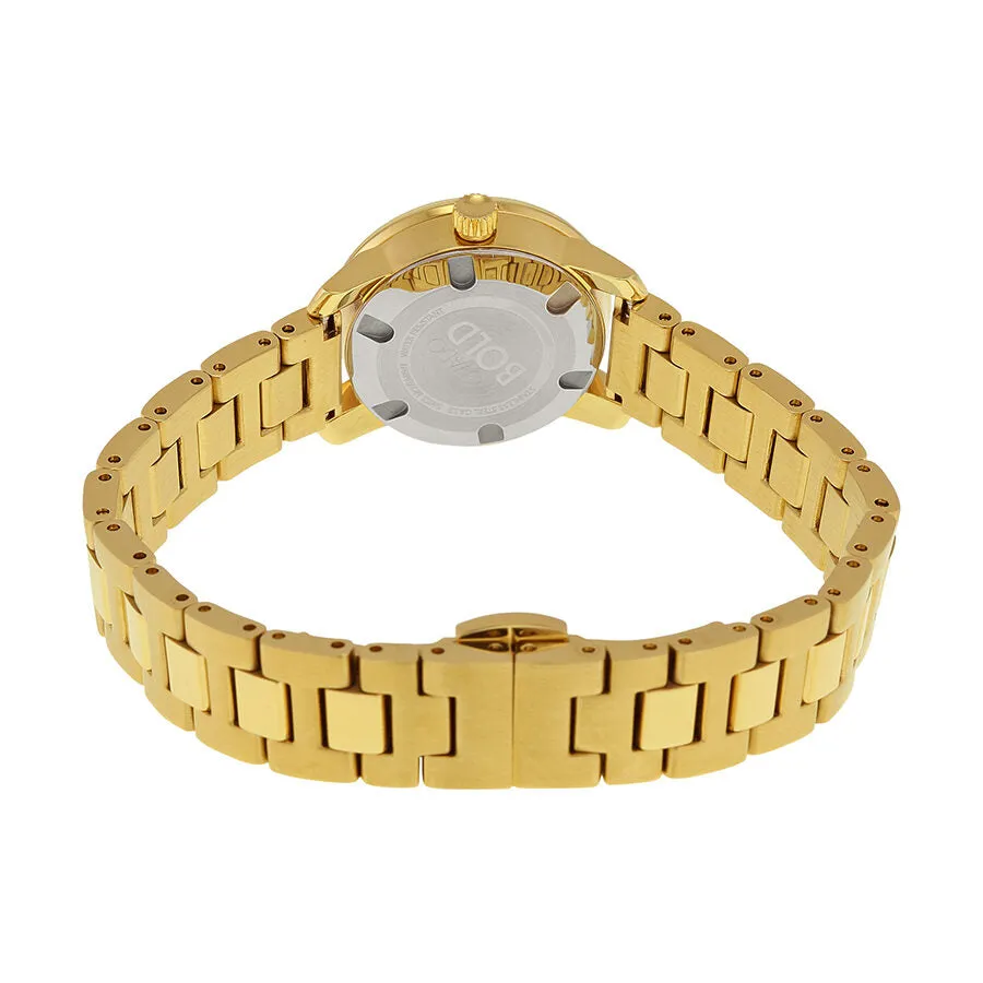 Movado Bold Gold Dial Gold Ion-plated Ladies Watch 3600235