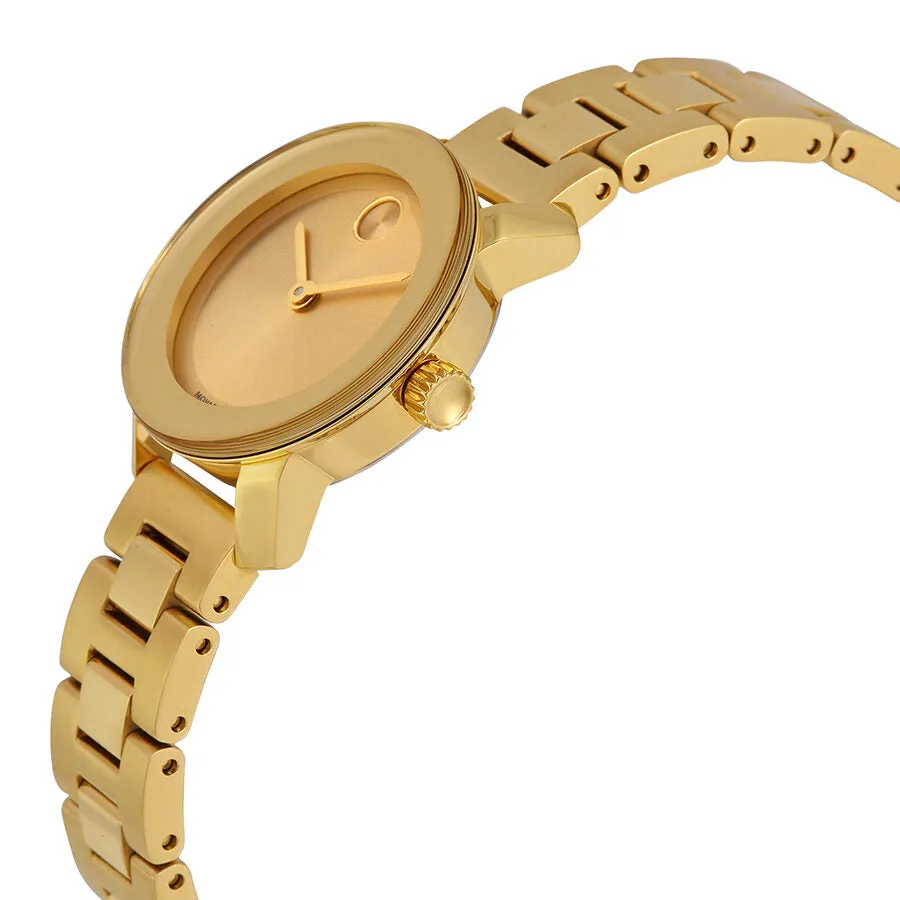 Movado Bold Gold Dial Gold Ion-plated Ladies Watch 3600235