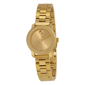 Movado Bold Gold Dial Gold Ion-plated Ladies Watch 3600235