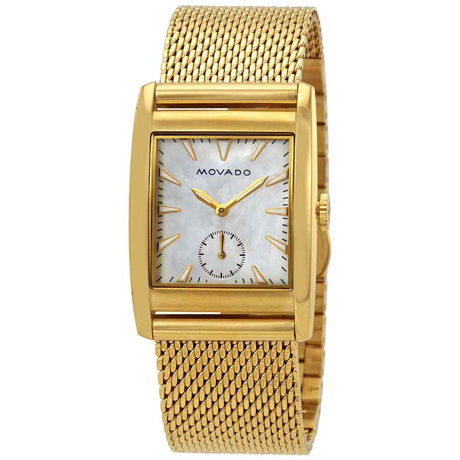 Movado Heritage White Mother of Pearl Dial Ladies Watch 3650040