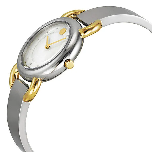 Movado Linio Mother of Pearl Dial Two-Tone Stainless Steel Ladies Watch 0606552