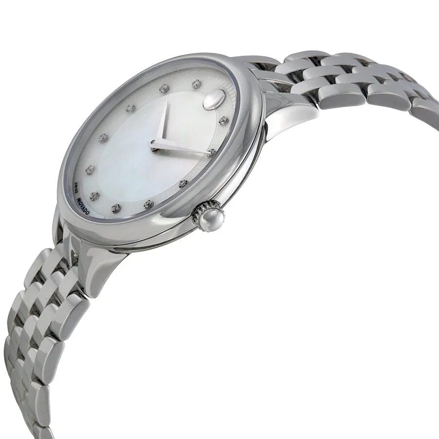 Movado Trevi Mother of Pearl Dial Stainless Steel Ladies Watch 0606810