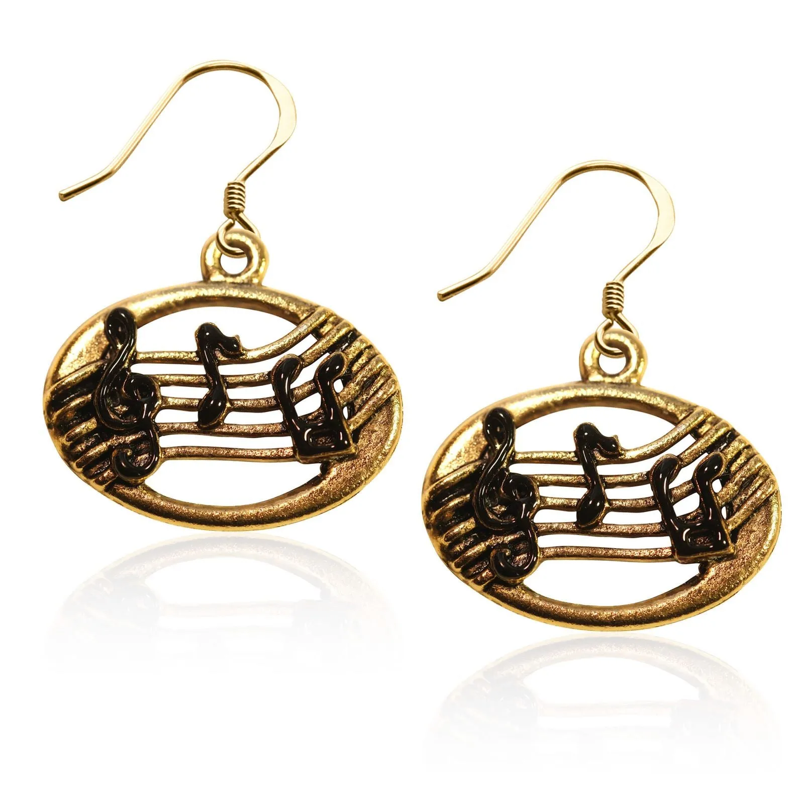 Musical Notes Charm Earrings