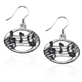 Musical Notes Charm Earrings