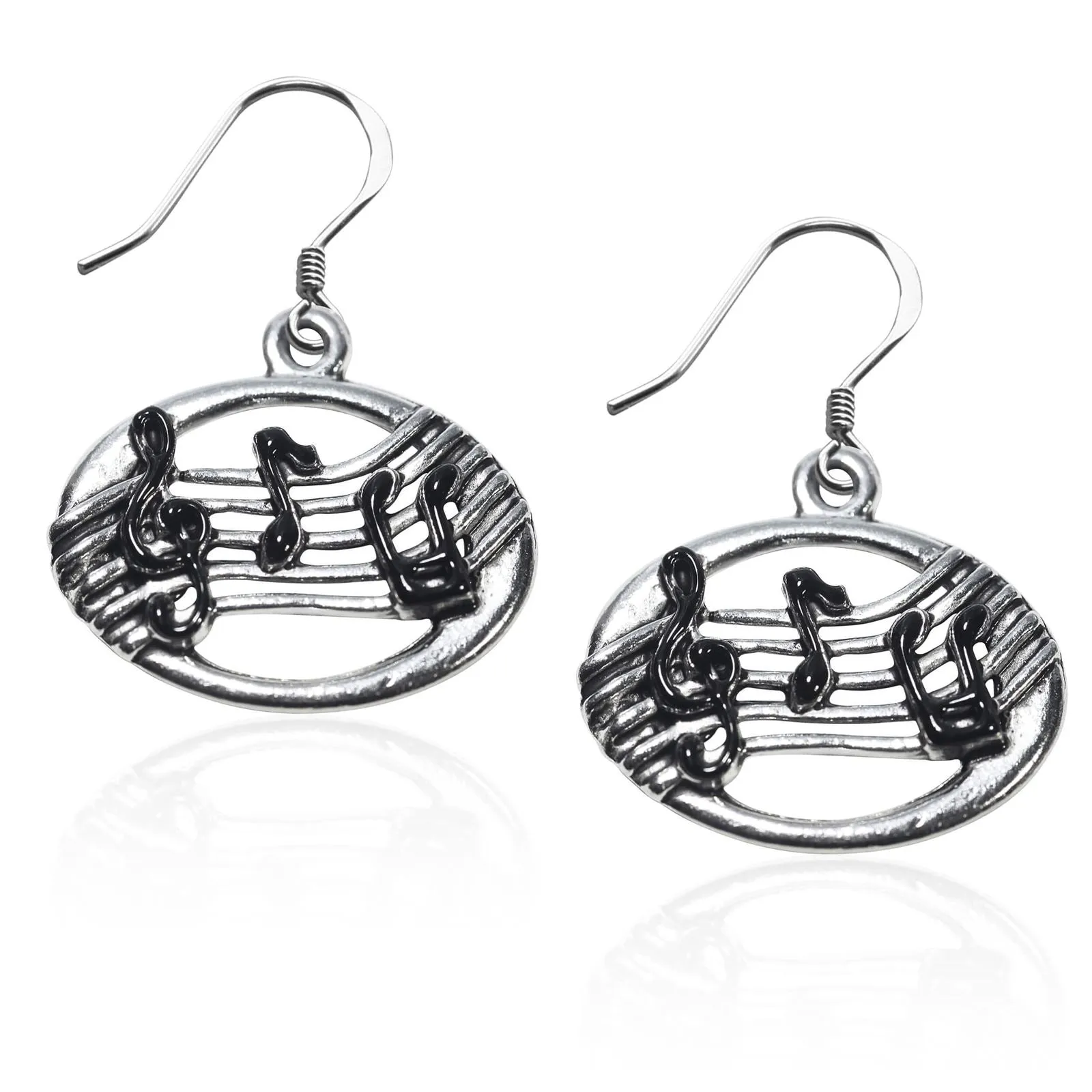 Musical Notes Charm Earrings