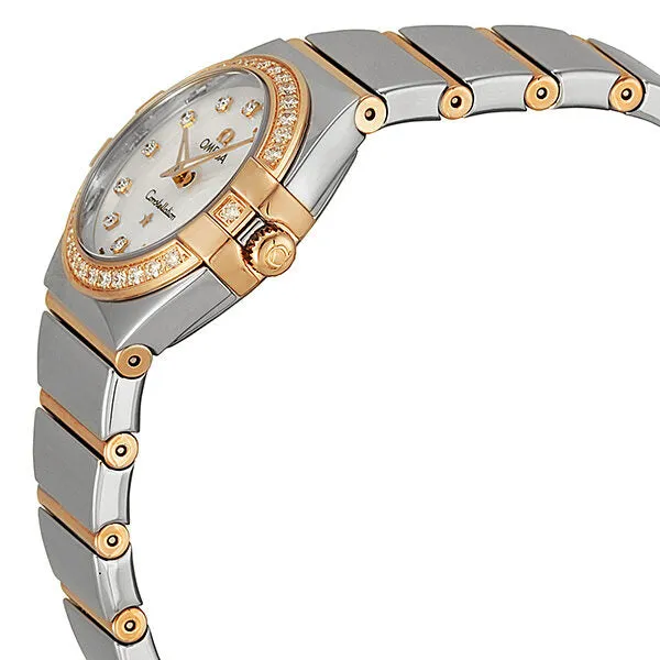 Omega Constellation Diamond Mother of Pearl Dial Ladies Watch 12325246055005 123.25.24.60.55.005