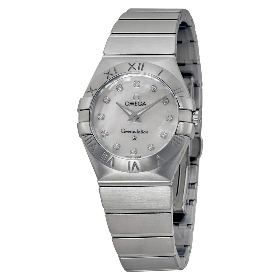 Omega Constellation Mother of Pearl Diamond Dial Ladies Watch 123.10.27.60.55.001