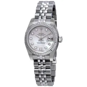 Rolex Datejust 26 Automatic Diamond Ladies Stainless Steel Jubilee Watch 179174PMDJ