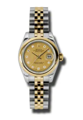 Rolex Datejust Automatic Stainless Steel 18kt Yellow Gold Jubilee Ladies Watch 179163CGDMDJ