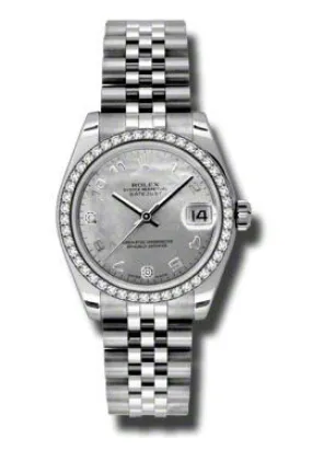 Rolex Datejust Lady 31 Goldust Mother of Pearl Dial Stainless Steel Jubilee Bracelet Automatic Watch 178384WGDMADJ