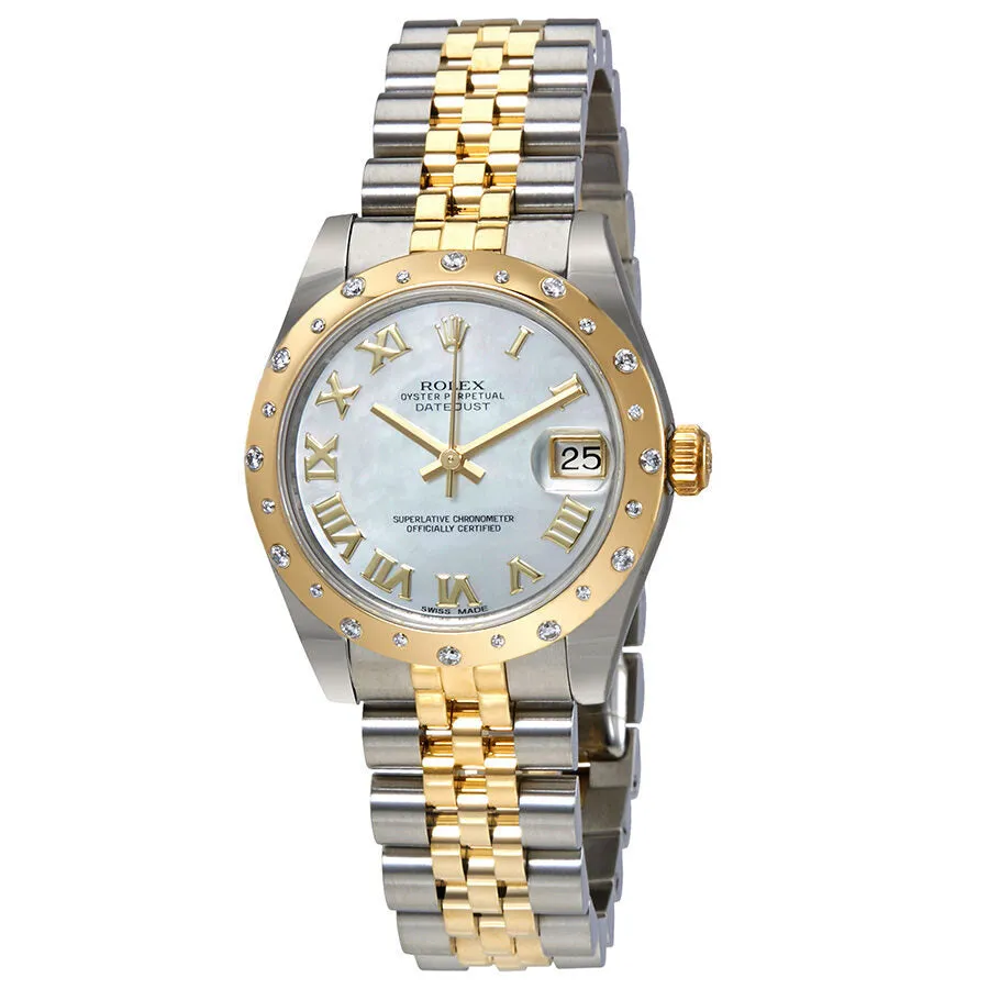 Rolex Datejust Lady 31 Mother of Pearl Dial Stainless Steel and 18K Yellow Gold Jubilee Bracelet Automatic Watch 178343MRJ