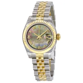 Rolex Lady Datejust 26 Dark Mother of Pearl Dial Stainless Steel and 18K Yellow Gold Jubilee Bracelet Automatic Watch 179173BKMRJ