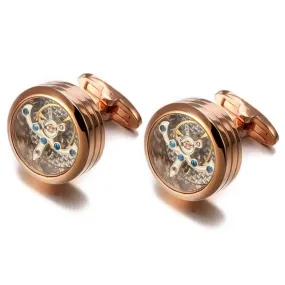 Rose Gold Tourbillon Cufflinks