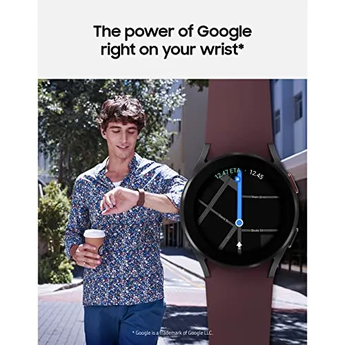 SAMSUNG Galaxy Watch 4 40mm Smartwatch with ECG Monitor Tracker for Health, Fitness, Running, Sleep Cycles, GPS Fall Detection, Bluetooth, US Version, SM-R860NZKAXAA, Black