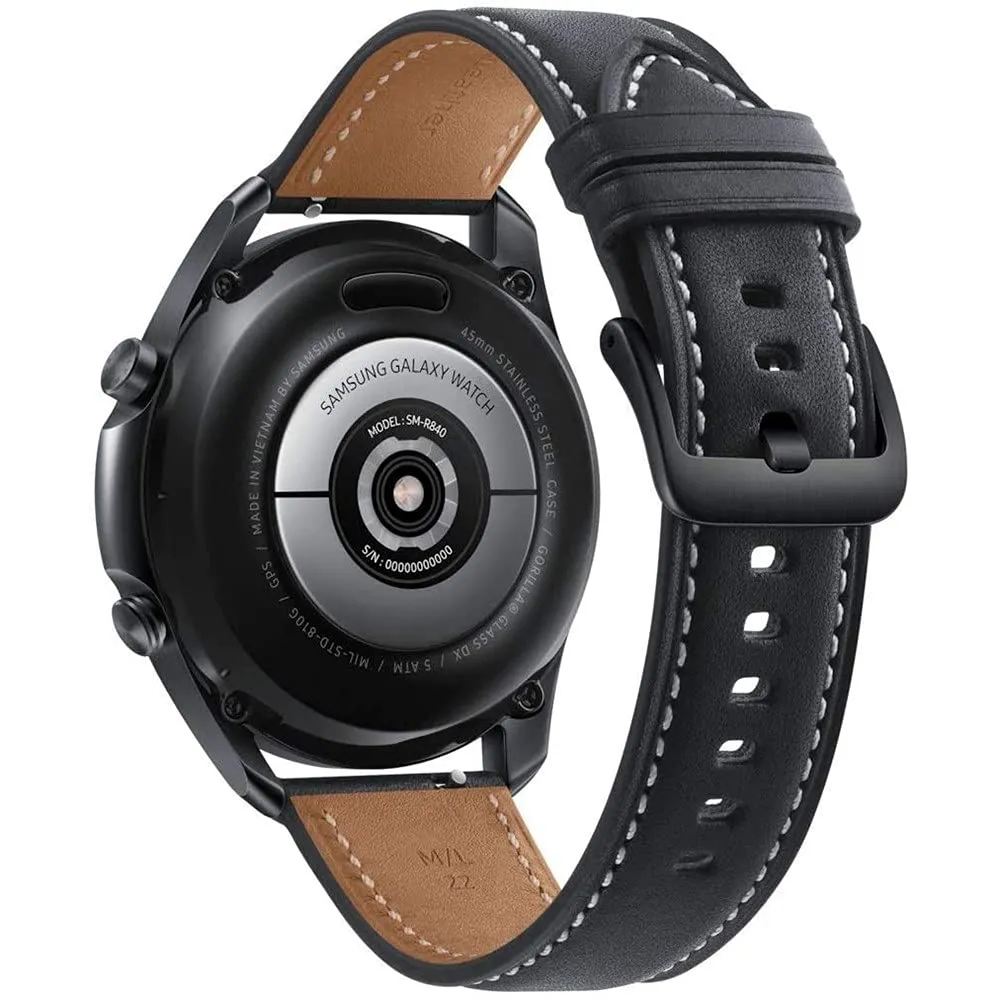 Samsung Galaxy Watch3 2020 Smartwatch (Bluetooth   Wi-Fi   GPS) International Model (Black, 45mm) (Renewed)