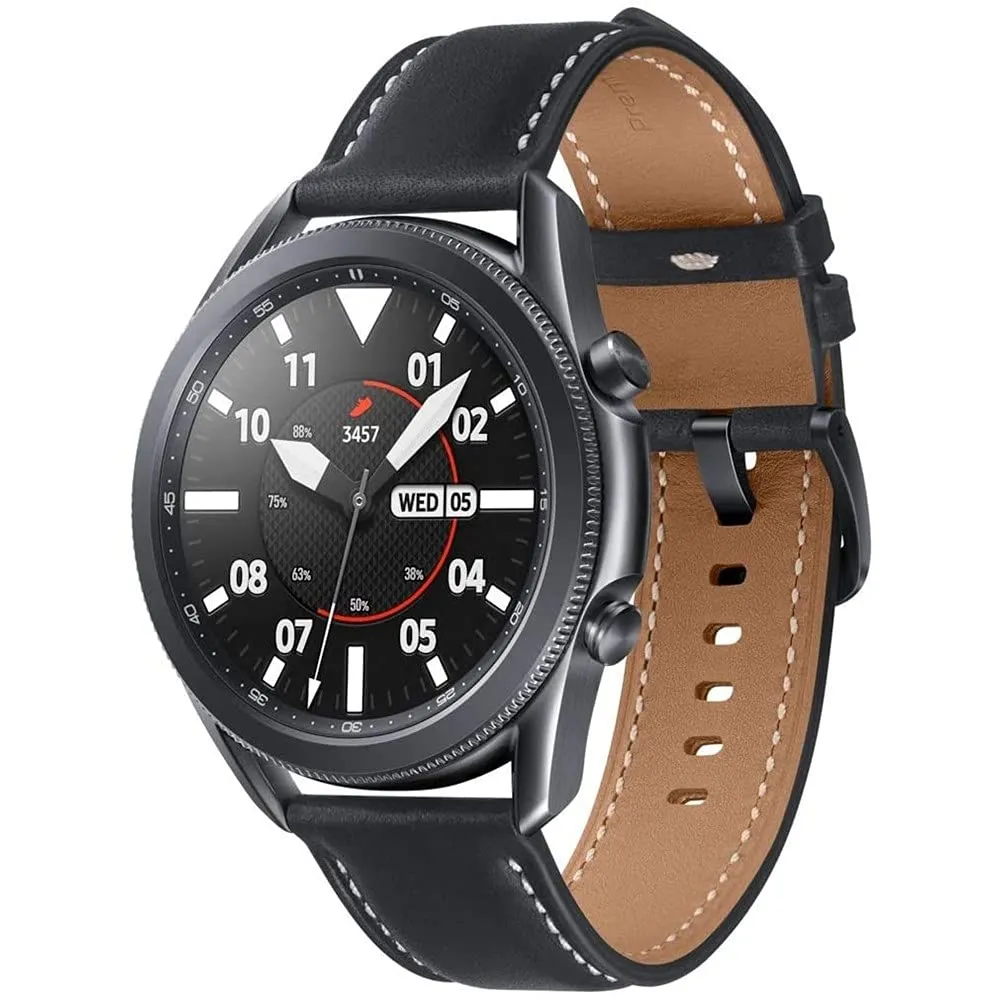 Samsung Galaxy Watch3 2020 Smartwatch (Bluetooth   Wi-Fi   GPS) International Model (Black, 45mm) (Renewed)