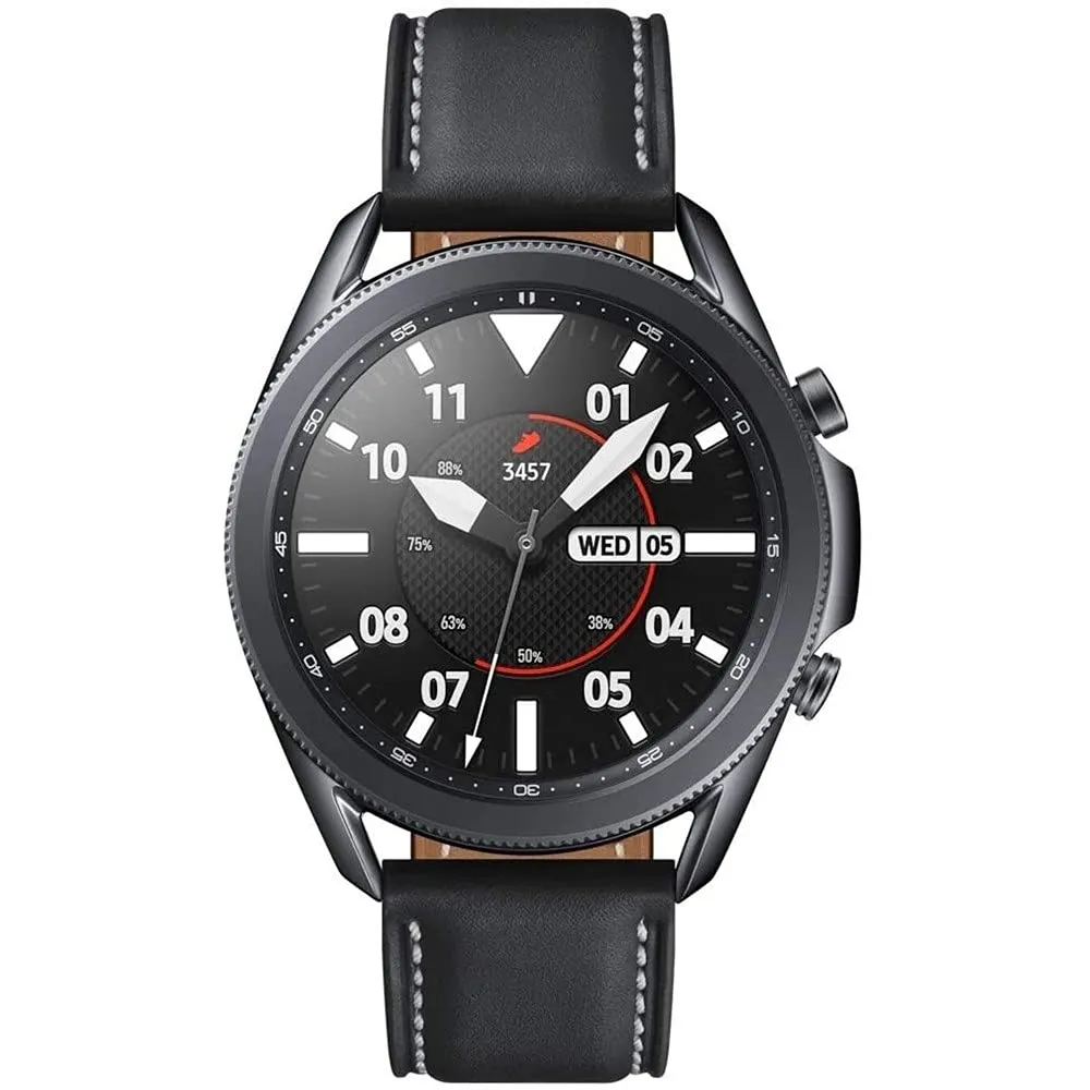 Samsung Galaxy Watch3 2020 Smartwatch (Bluetooth   Wi-Fi   GPS) International Model (Black, 45mm) (Renewed)