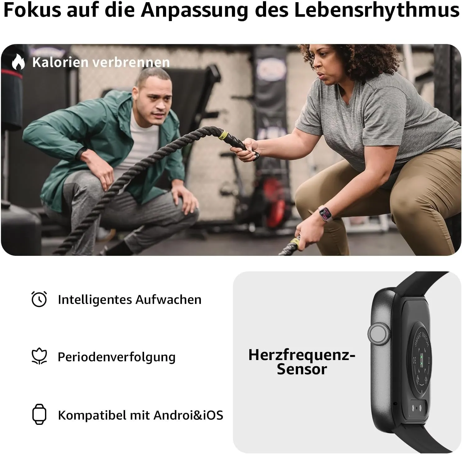 Smartwatch Damen Herren, 1,85" HD Touch Fitnessuhr Mit Telefonfunktion, 140 Sportmodi Smart Watch Fitness Tracker Mit Pulsmesser Schlafmonitor Schrittzähler, IP68 Wasserdicht Sportuhr Für Ios Android