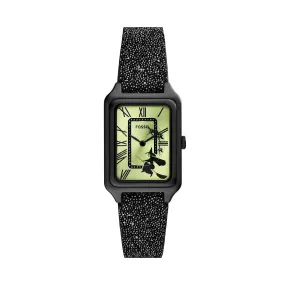 The Wizard of Oz x Fossil Limited Edition Three-Hand Black Crystal Fabric Watch