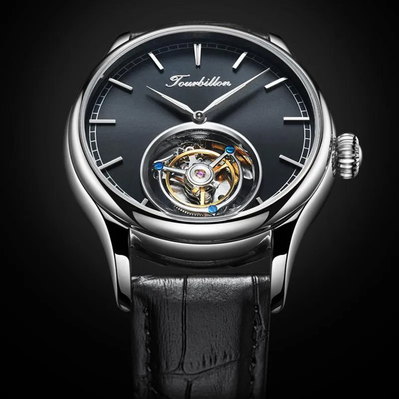 Tourbillon Watch GUANQIN Original watch Skeleton mechanical Sapphire Mens Watches Top Brand Luxury clock men Relogio Masculino